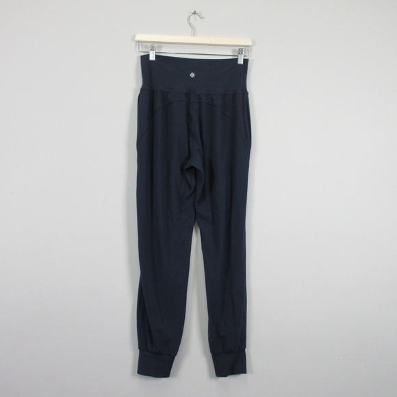 Athleta Salutation Jogger Women S Navy Blue High Rise Pockets Lounge Yoga 278 - Picture 2 of 11